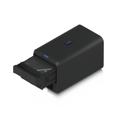 UniFi UNAS-2 – Almacenamiento en Red (NAS) Compacto con 2 Bahías para HDD de 3.5”, Puerto de Red 2.5 GbE, Conectividad USB-C y Adaptador PoE++ Incluido