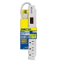 Multicontacto con Supresor de Picos 270 Joules, Voltaje de Entrada: 127 Vca NEMA 5-15P, Con 6 Salidas NEMA 5-15R.