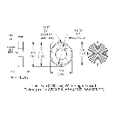Ventilador Axial Compacto 6 Pulgadas / 115VAC / 102CFM / Silencioso / Acero Negro / 50,000 Horas Operación