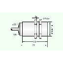 Sensor de Proximidad Capacitivo M30 / DC 3 Hilos PNP N.O. / Distancia Detección 10 mm / Montaje Embedido Apantallado / IP67 / Protección Cortocircuito y Polaridad Inversa / Cable 2 Metros