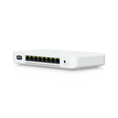 UniFi Device Bridge Switch (UDB-Switch) – Switch PoE+ Compacto con Puertos Multi-Gig (1 x 10 GbE y 7 x 2.5 GbE) y Enlace Inalámbrico WiFi 7 Integrado