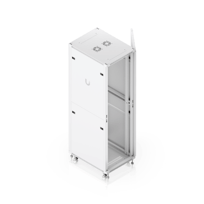 UACC Rack Cabinet 42U (600 × 800 mm) – Gabinete de Piso Totalmente Ensamblado con Ventiladores Integrados, Paneles Removibles, Ruedas con Seguro y Puerta Frontal Perforada para Óptimo Flujo de Aire