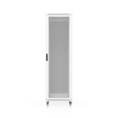 UACC Rack Cabinet 42U (600 × 1000 mm) – Gabinete de Piso Totalmente Ensamblado con Ventiladores Integrados, Paneles Removibles, Ruedas con Seguro y Puerta Frontal Perforada para Óptimo Flujo de Aire