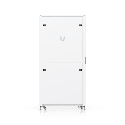 UACC Rack Cabinet 42U (600 × 1000 mm) – Gabinete de Piso Totalmente Ensamblado con Ventiladores Integrados, Paneles Removibles, Ruedas con Seguro y Puerta Frontal Perforada para Óptimo Flujo de Aire