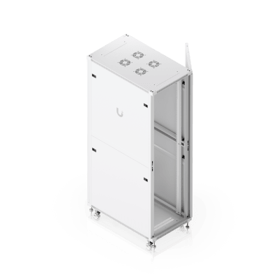 UACC Rack Cabinet 42U (600 × 1000 mm) – Gabinete de Piso Totalmente Ensamblado con Ventiladores Integrados, Paneles Removibles, Ruedas con Seguro y Puerta Frontal Perforada para Óptimo Flujo de Aire