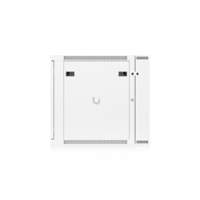 UACC Rack Cabinet 12U (600 x 703 mm) - Gabinete Cerrado para Montaje en Pared con Puerta Frontal Perforada, Puerta Trasera Abatible (Swing-Out) y Paneles Laterales Removibles con Llave