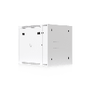 UACC Rack Cabinet 12U (600 x 703 mm) - Gabinete Cerrado para Montaje en Pared con Puerta Frontal Perforada, Puerta Trasera Abatible (Swing-Out) y Paneles Laterales Removibles con Llave