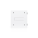 UACC Rack Cabinet 12U (600 x 703 mm) - Gabinete Cerrado para Montaje en Pared con Puerta Frontal Perforada, Puerta Trasera Abatible (Swing-Out) y Paneles Laterales Removibles con Llave