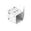 UACC Rack Cabinet 12U (600 x 703 mm) - Gabinete Cerrado para Montaje en Pared con Puerta Frontal Perforada, Puerta Trasera Abatible (Swing-Out) y Paneles Laterales Removibles con Llave