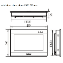 HMI TK8070H 7 Pulgadas / Pantalla 800x480 Pixeles / Puertos RS232 + RS485 / Puerto Ethernet / Puerto USB / Software VCool Programming