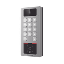 (PoE / 2 Relays) Teclado con Lector Físico de QRs para Exterior Antivandálico IP65 & IK09 con función de Videoportero Multiapartamento / Tarjeta, Código QR, PIN o App HikConnect  / Cámara 2 MP compatible con NVRs /
