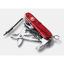 Navaja Multifunción Cyber Tool L / 39 Herramientas Profesionales / Para Técnicos Digitales / Llave Tuercas Tecnológica / Dados Hexagonales D-SUB / Set Bits Phillips-Torx-Hex / ABS-Cellidor Rojo / Fabricación Suiza