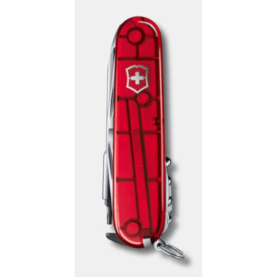 Navaja Multifunción Cyber Tool L / 39 Herramientas Profesionales / Para Técnicos Digitales / Llave Tuercas Tecnológica / Dados Hexagonales D-SUB / Set Bits Phillips-Torx-Hex / ABS-Cellidor Rojo / Fabricación Suiza