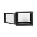 Gabinete de Pared con Puerta de Cristal Templado, 455 mm de Profundidad, 9U Rack de 19'', Acero Reforzado