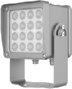 Lampara IR de Luz Continua / 16 Lámparas LED / Distancia Efectiva 16 a 25 metros / Cobertura 40° / Exterior IP66