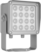 Lampara IR de Luz Continua / 16 Lámparas LED / Distancia Efectiva 16 a 25 metros / Cobertura 40° / Exterior IP66