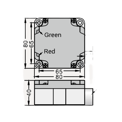 Sensor Inductivo / Largo Alcance 40 mm / Formato Rectangular / IP67 / Salida PNP / No Rasante / Protección Industrial