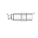 Sensor Inductivo Cilíndrico M18 / 5 mm Detección / PNP N.C. / IP67 / DC 12-24V / 600 Hz / -25°C a +70°C / Conector M12