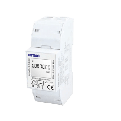 Medidor de Energía Monofásico / Riel DIN / 100A Directo / Clase 1-0.5s / MID Certificado / LoRaWAN Integrado / Bi-direccional