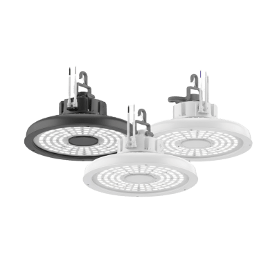Luminaria LED High Bay Redonda REBL / 24 000- 27 000 -30 000 Lúmenes / 150-170-200W / 3500K-4000-5000 K CCT Switchable / IP66 NEMA 4X / IK10 / UVOLT 120-347V / DLC Premium