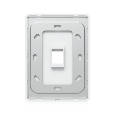Placa de Pared Vertical Universal para Keystone de 1 Puerto con Cubierta Pintable, Acabado Personalizable, Paquete con 4 Piezas
