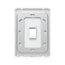 Placa de Pared Vertical Universal para Keystone de 1 Puerto con Cubierta Pintable, Acabado Personalizable, Paquete con 4 Piezas