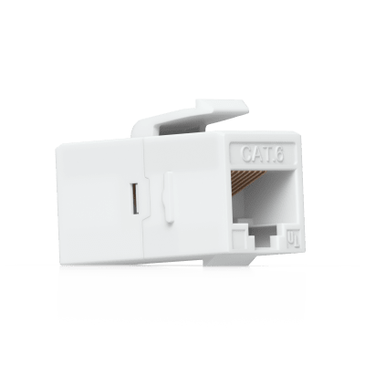 Keystone Coupler Cat6 Pass-Through para Cable Ethernet, Instalación Snap-In en Patch Panel, Paquete con 12 Piezas