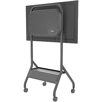 Carro Móvil para Pantalla Plana / 43" a 75"+ Displays / Altura Ajustable 49.8"-65.8" (126.5-167.1 cm) / Capacidad 150 lb (68 kg) / 4 Ruedas Dobles 4" (102 mm) / Gestión de Cableado Interno / Estructura Tubular / Incl