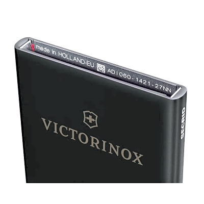Tarjetero / Almacenamiento Seguro 4-6 Tarjetas / Aluminio Duradero / Protección RFID / Sistema Deslizamiento Patentado / Color Negro.
