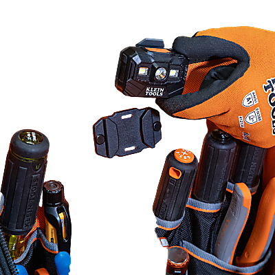 Mochila Profesional para Herramientas / 27 Bolsillos / Acceso Rápido y Estación de Trabajo / Base Moldeada Ancha / Interior Naranja / USB-C / Soporte para Lámpara