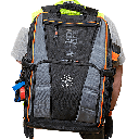 Mochila Profesional para Herramientas / 27 Bolsillos / Acceso Rápido y Estación de Trabajo / Base Moldeada Ancha / Interior Naranja / USB-C / Soporte para Lámpara