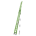 Escalera de Extensión de Aluminio + Fibra de Vidrio HYPERLITE de 10.9 m (36 ft)  /  Capacidad 300-375 lb (136-170 kg) / No. de Parte 17736.