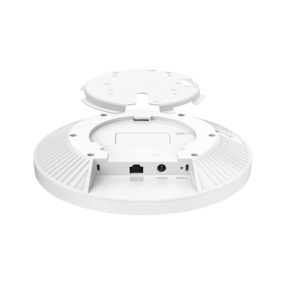 Punto de Acceso Omada / Wi-Fi 7 BE12000 MU-MIMO 4x4 / 1 Puertos 10/2.5 Gbps / Mesh Omada / Operaciones Multiencale (MLO) / Configuración por Controlador o Stand-Alone / Para Montaje en Techo/pared / Alimentación PoE+