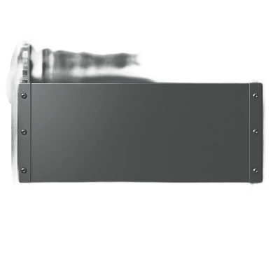 Tapa Ciega para Rack de 19 Pulgadas, 2 UR, Acero Negro