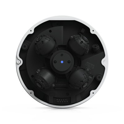 Cámara Multisensor AI de 32 MP con 4 Lentes Ajustables, Zoom Óptico 2.33×, Cobertura IR 360°, Motor AI Multi-TOPS y Alimentación PoE++ para Monitoreo de Amplia Cobertura