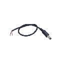 Cable con Conector Macho (Pigtail)  | Forro negro | Alimentación para Vcc con Puntas Libres / Polarizado / Largo 22 cm (8.66 Pulgadas) / Calibre 22AWG.