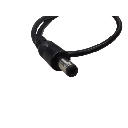 Cable con Conector Macho (Pigtail)  | Forro negro | Alimentación para Vcc con Puntas Libres / Polarizado / Largo 22 cm (8.66 Pulgadas) / Calibre 22AWG.