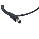 Cable con Conector Macho (Pigtail) | Forro Negro | Terminal Blanca | Alimentación para Vcc con Puntas Libres | Polarizado | Largo 22 cm ( 8.66 Pulgadas)  | Calibre 22AWG.