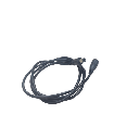 Cable con Conector Macho  ahembra (Pigtail) | Forro negro |  Alimentación para Vcc | Polarizado | Largo 1 metro | Calibre 22AWG.