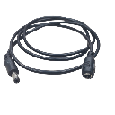 Cable con Conector Macho  ahembra (Pigtail) | Forro negro |  Alimentación para Vcc | Polarizado | Largo 1 metro | Calibre 22AWG.