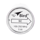 Elemento de 5 Watt en linea 7/8" para Wattmetro BIRD 43 en Rango de Frecuencia de 100 a 250 MHz.