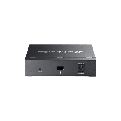 Switch Gestionado Omada SDN / 5 Puertos Gigabit RJ45 / 10 Gbps Capacidad Switching / 7.4 Mpps Forwarding Rate / Gestión Cloud Centralizada / VLAN 802.1Q / QoS 8 Colas Prioridad / Metal Fanless