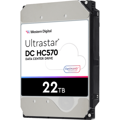 Disco Duro Data Center Ultrastar / 22 TB / 7200 RPM / 6 Gb/s SATA - 12 Gb/s SAS / HelioSeal con Helio / OptiNAND con Flash iNAND / ArmorCache / 2.5M Horas MTBF / 5 Años Garantía