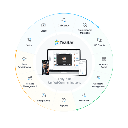 Kit Telefonía IP PYME / Conmutador P520 20 Extensiones / 10 Llamadas Simultáneas / Módulo O2 2 Puertos FXO / Modular / VoIP SIP