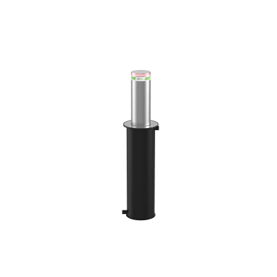 Bolardo Automático de Seguridad / Hidráulico / 219 mm Diámetro / Elevación 600 mm (23.6 in) / 4 Segundos Operación / IP68 / Control Remoto 100 m (328 ft) / LED Integrado