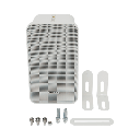 Kit de amplificador con bluetooth | 2 altavoces para pared | Sistema 100V |  2 Canales con Control de volumen Independiente |  Música Ambiental