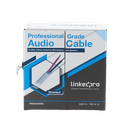 Cable para Audio Profesional Calibre 18 en 2 Hilos 100% Cobre, Blindado Perfecto para Bocinas y Micrófonos, Bobina de 152 Metros (500 Pies)