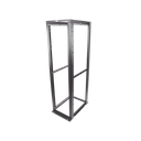 Rack de Cuatro Postes Estándar de 19", Rieles Numerados y Roscados #12-24, Profundidad Máxima de 30 in, 45 Unidades de Rack, Color Negro