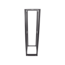 Rack de Cuatro Postes Estándar de 19", Rieles Numerados y Roscados #12-24, Profundidad Máxima de 30 in, 45 Unidades de Rack, Color Negro