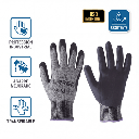 Guantes talla mediana supraneema con recubrimiento de nitrilo.